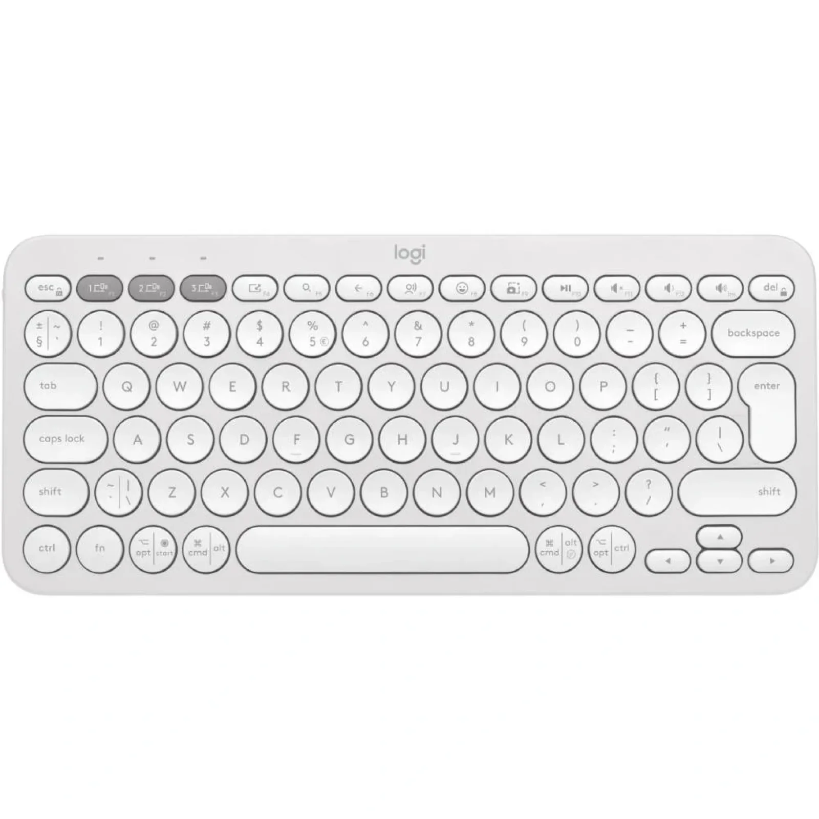 Клавіатура Logitech Pebble Keys 2 K380s White (920-011852) UA