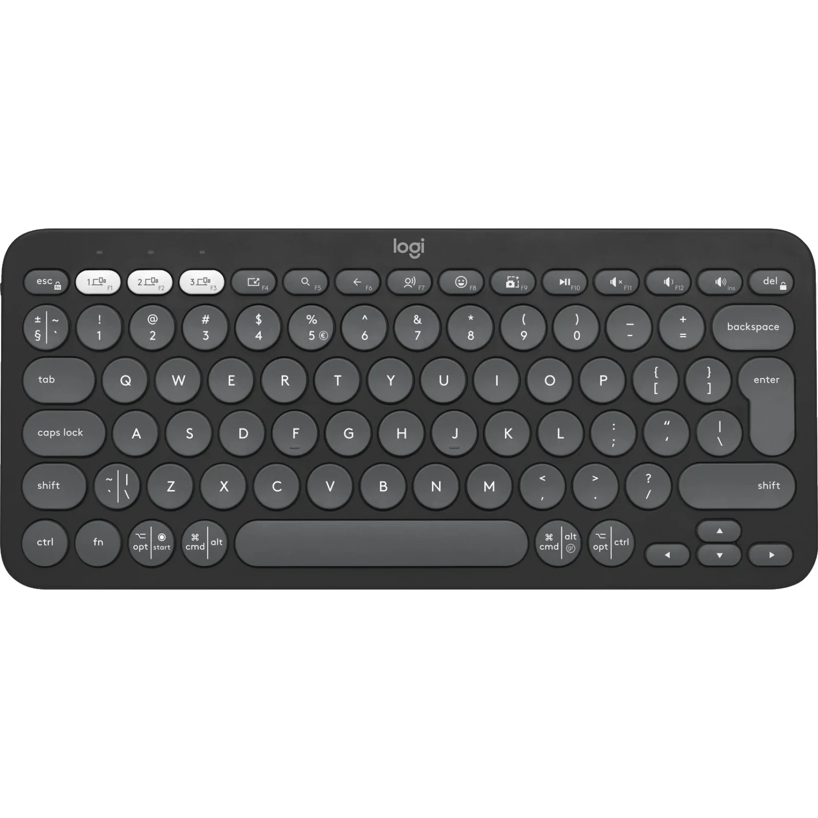 Клавиатура Logitech Pebble Keys 2 K380s Graphite (920-011851) UA