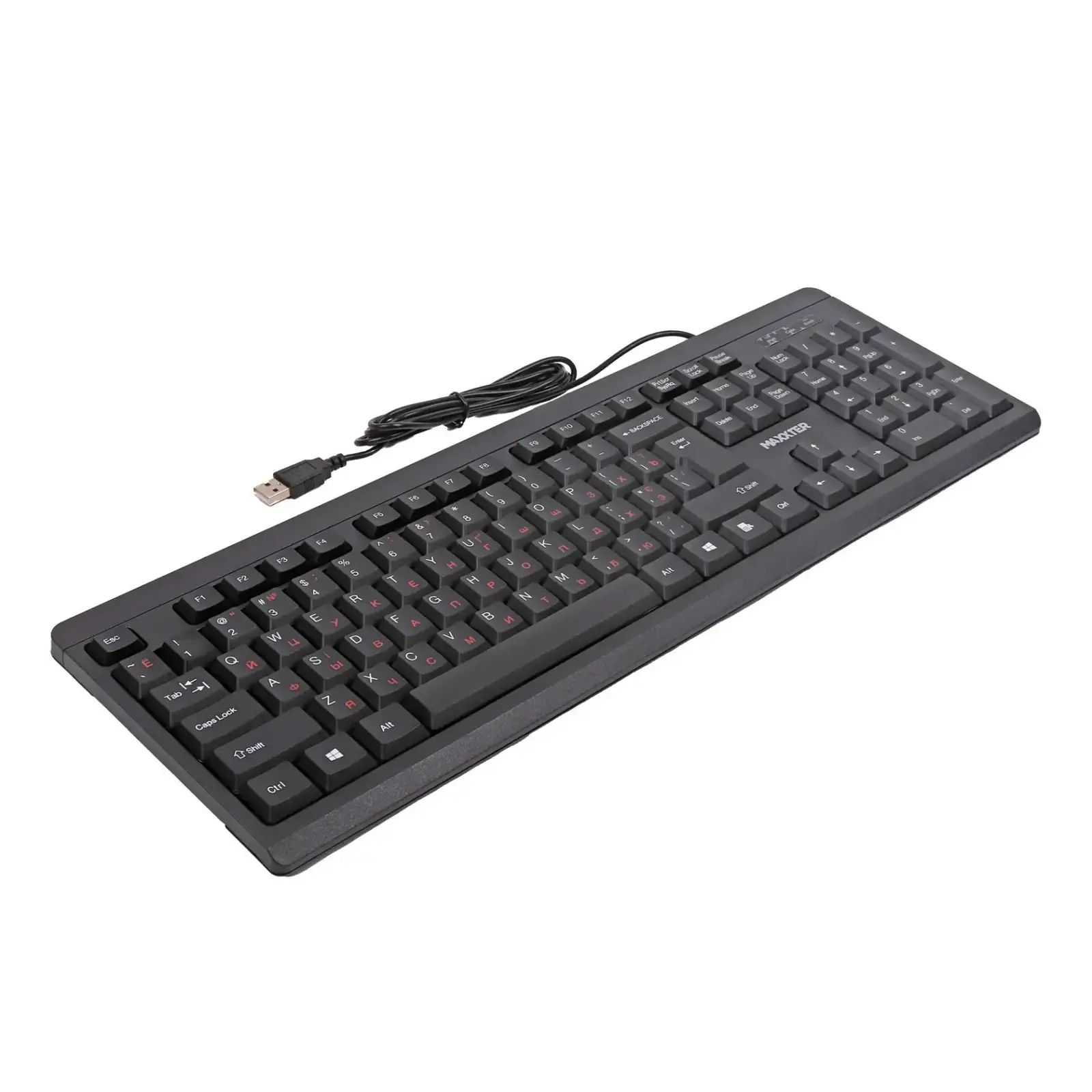 Клавиатура Maxxter KB-112-U Black USB UA