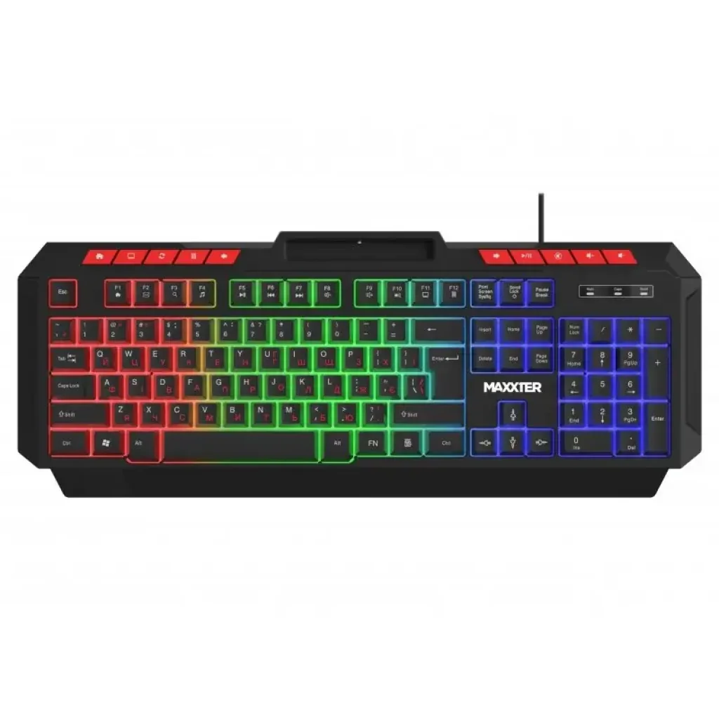 Клавiатура Maxxter KBG-UML-02B-UA Black UA