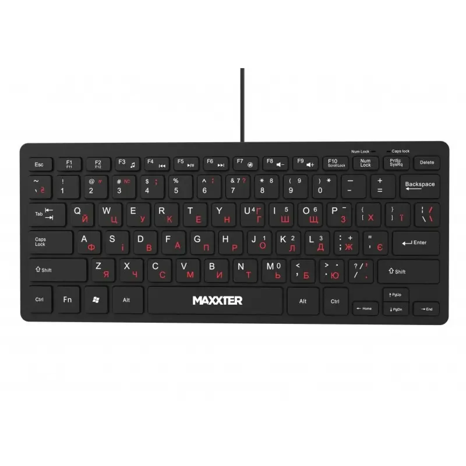 Клавиатура Maxxter KBM-C01B-UA Black UA