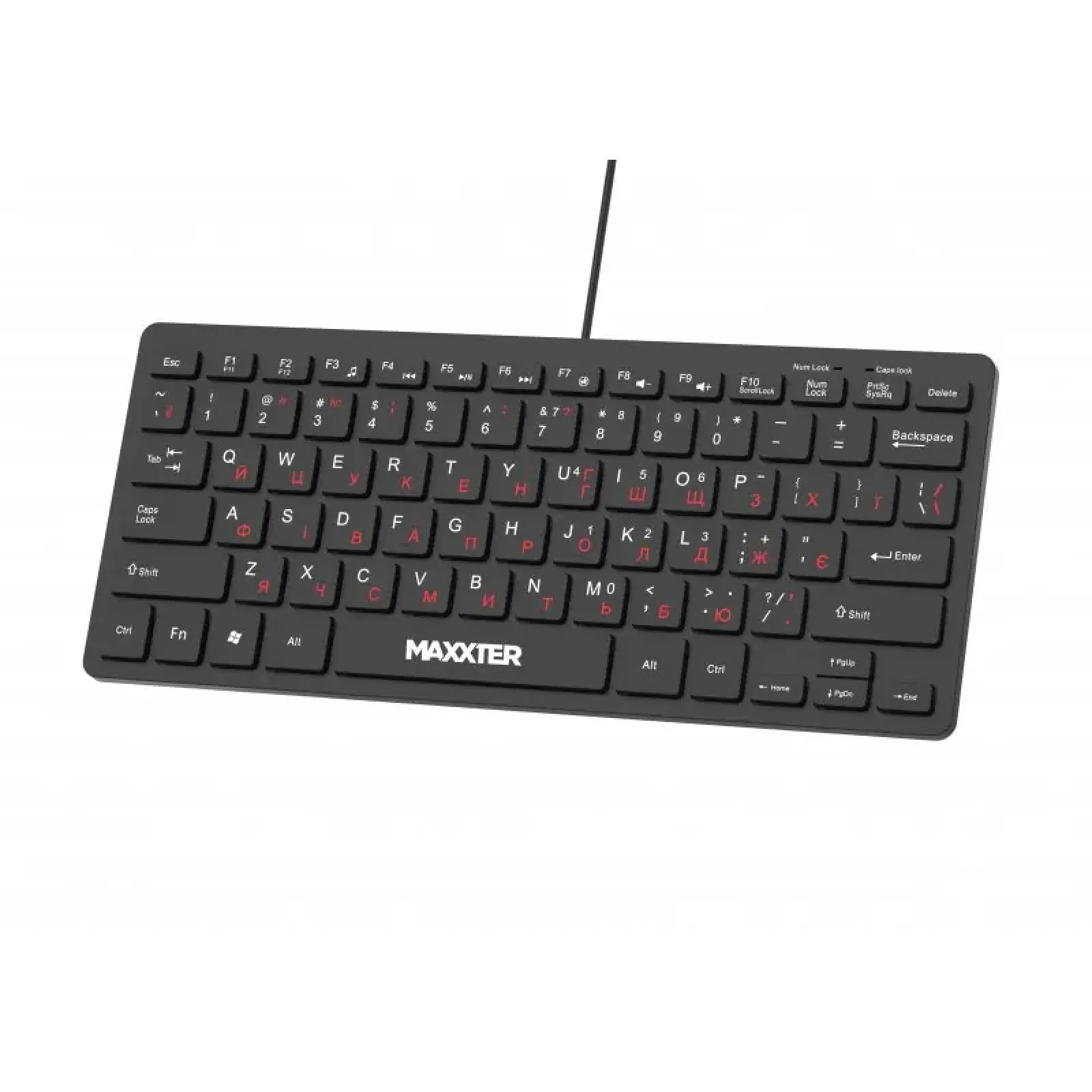Клавиатура Maxxter KBM-C01B-UA Black UA