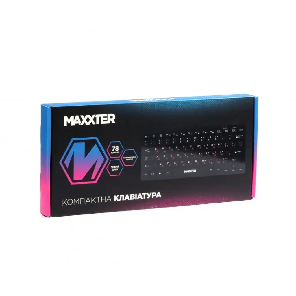 Клавiатура Maxxter KBM-C01B-UA Black UA