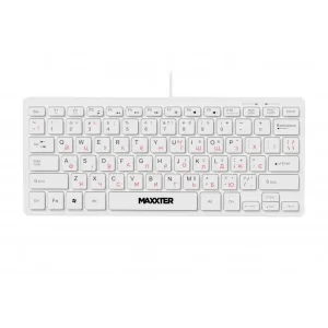 Клавiатура Maxxter KBM-C01W-UA White UA