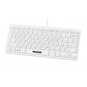 Клавiатура Maxxter KBM-C01W-UA White UA