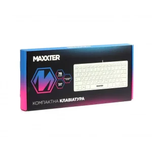 Клавiатура Maxxter KBM-C01W-UA White UA