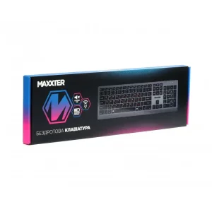 Клавiатура Maxxter KBW-01G-UA Gray-Black UA