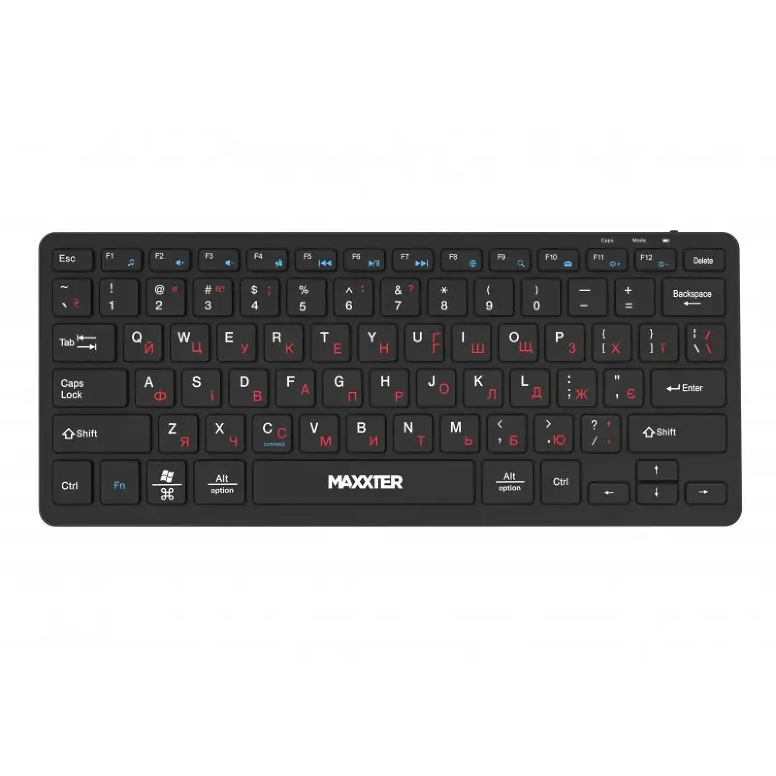 Клавиатура Maxxter KBW-C01B-UA Black UA