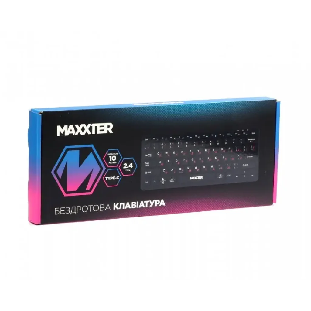 Клавиатура Maxxter KBW-C01B-UA Black UA