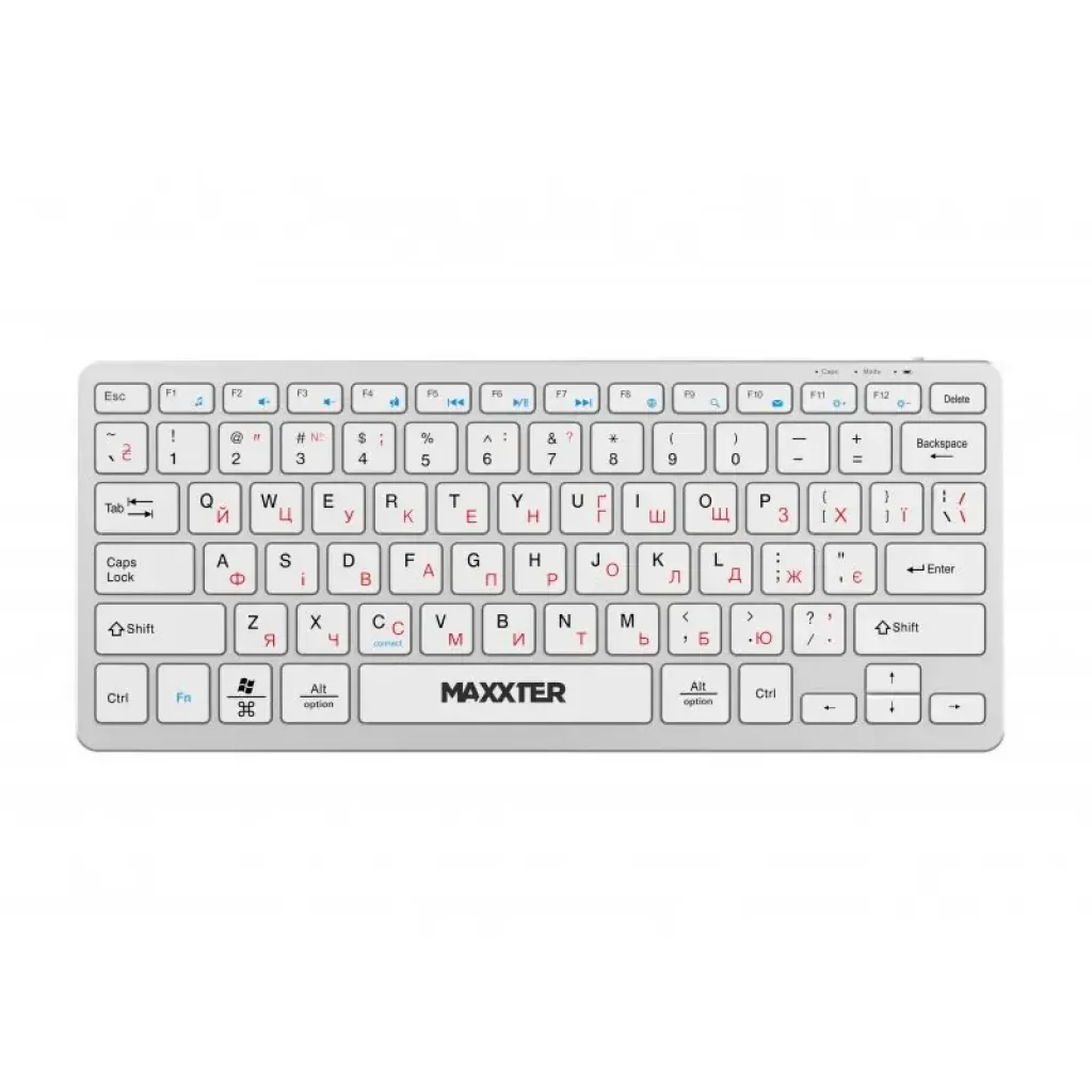 Клавиатура Maxxter KBW-C01S-UA Silver UA