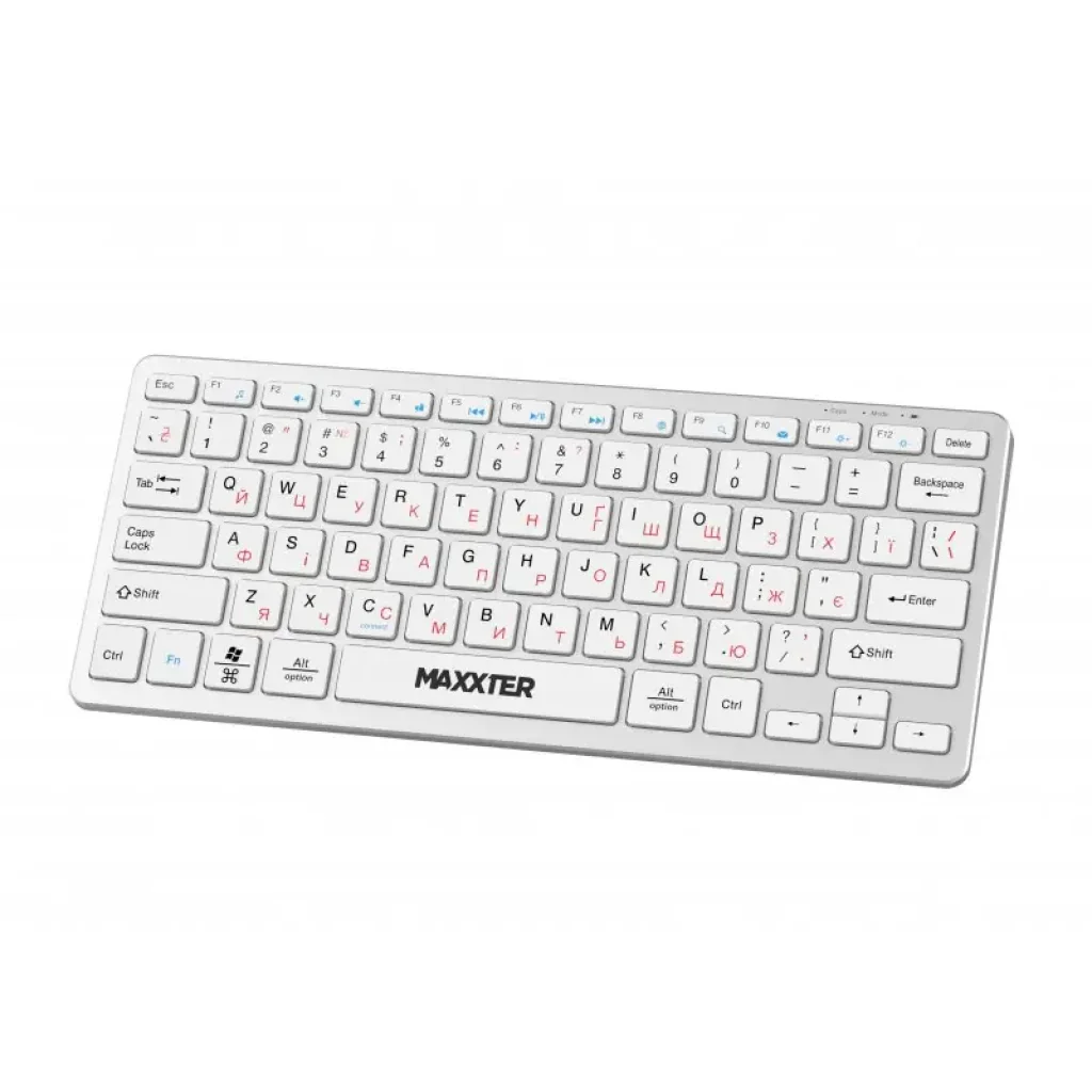 Клавиатура Maxxter KBW-C01S-UA Silver UA