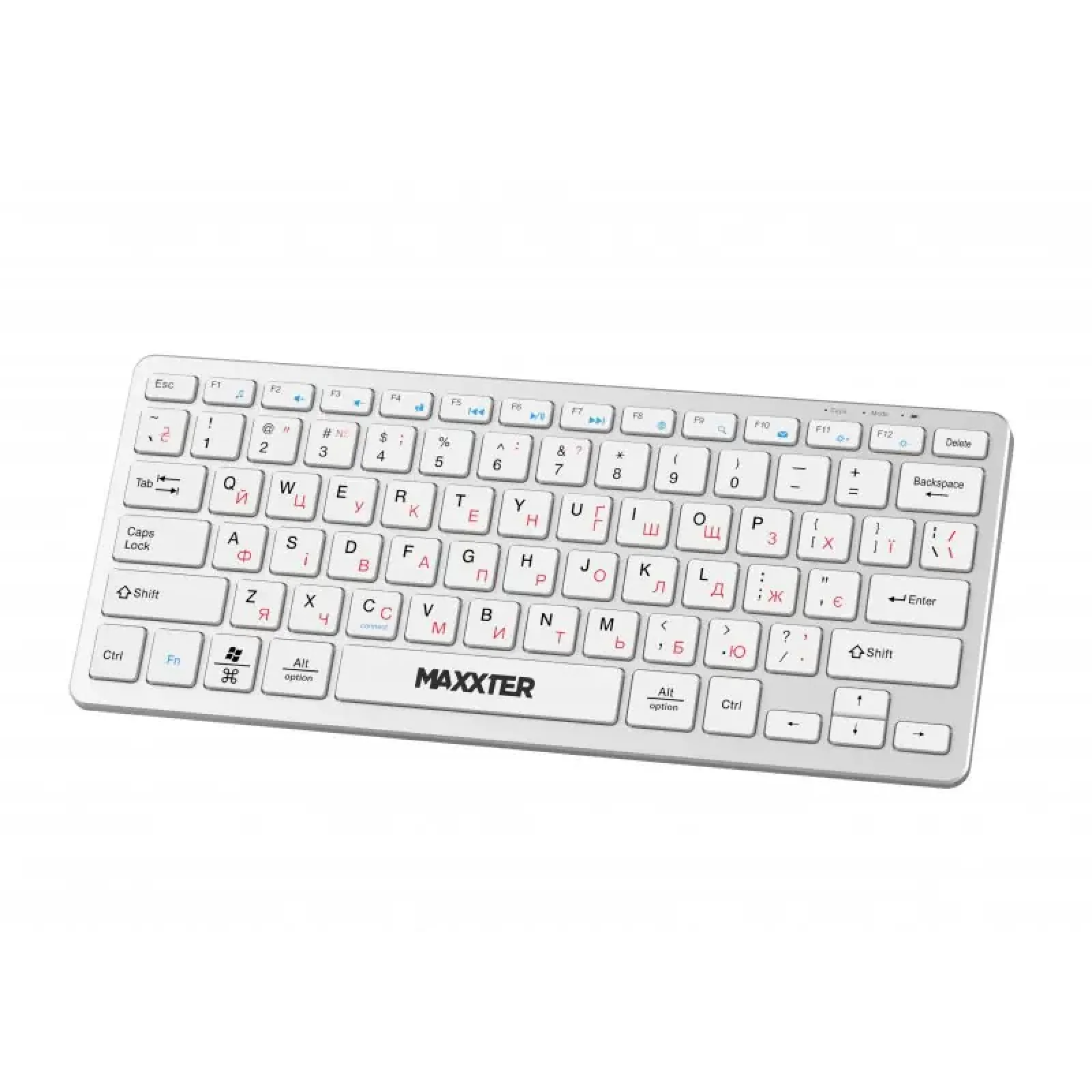 Клавиатура Maxxter KBW-C01S-UA Silver UA