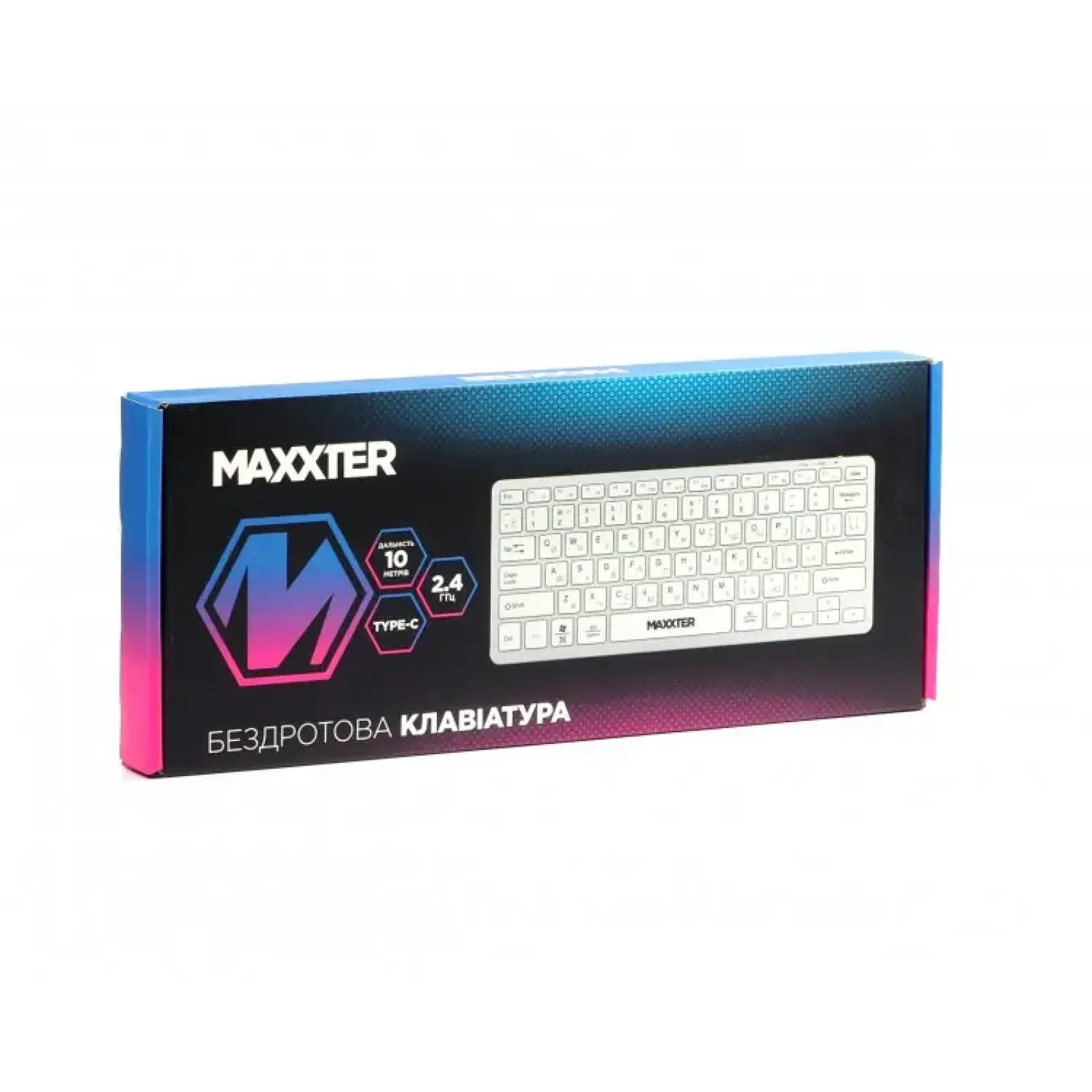 Клавиатура Maxxter KBW-C01S-UA Silver UA
