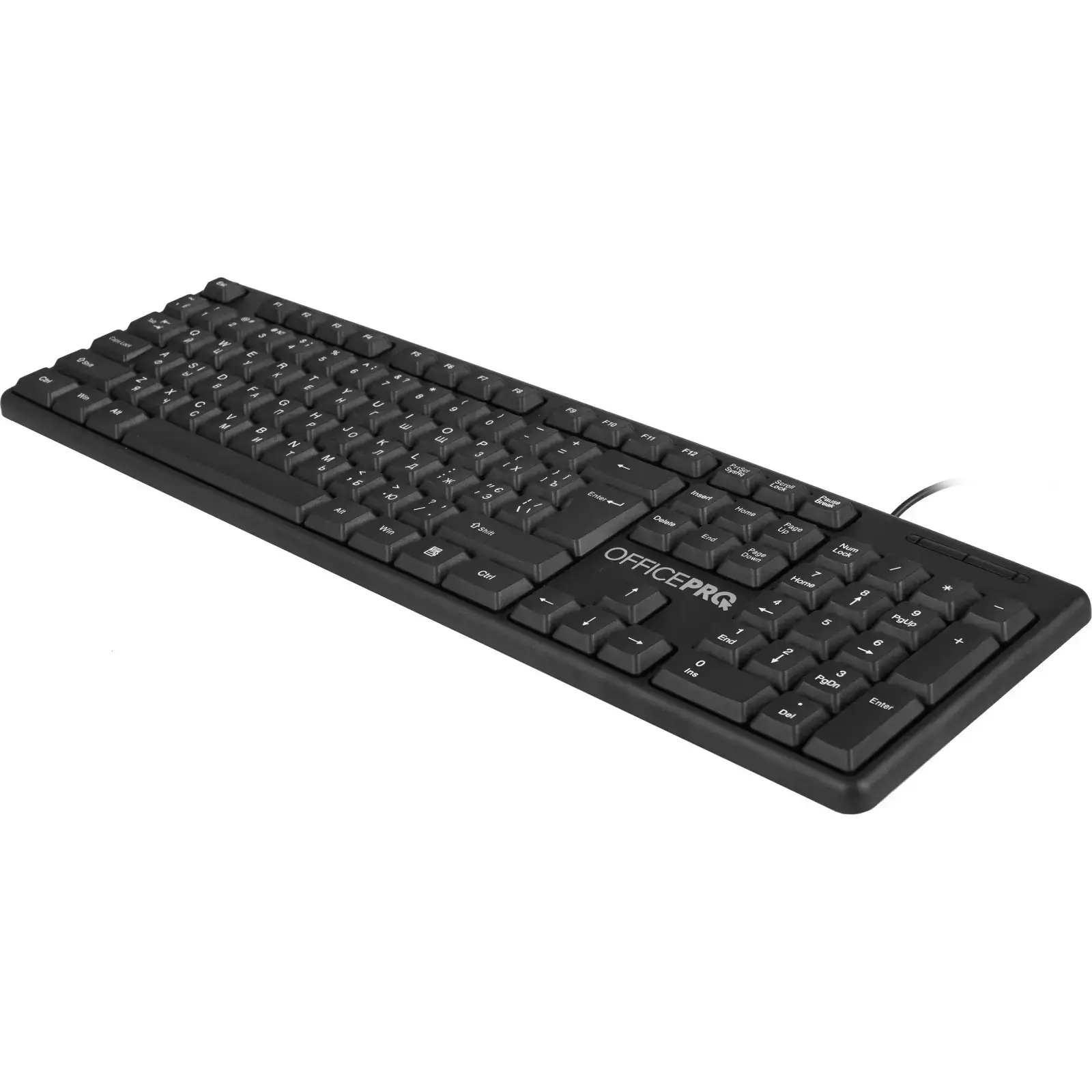 Клавіатура OfficePro SK166 Black UA
