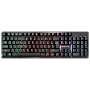 Клавиатура REAL-EL Comfort 7011 Backlit Black USB, EL123100043 UA