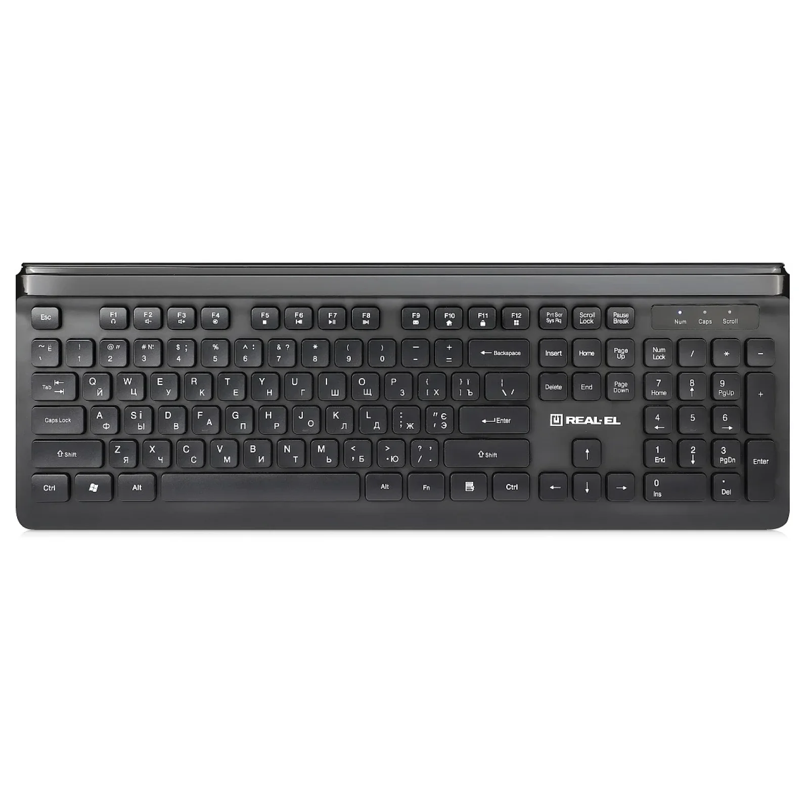 Клавіатура REAL-EL Comfort 7085 Black USB, EL123100032 UA