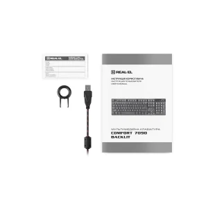 Клавіатура REAL-EL Comfort 7090 Backlit Black (EL123100031) UA