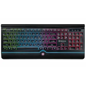 Клавіатура REAL-EL Comfort 8000 Backlit Ukr Black, EL123100033 UA