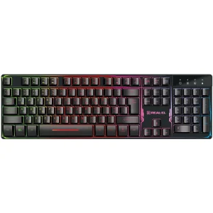 Клавіатура REAL-EL Gaming 8700 Black, EL123100015 UA