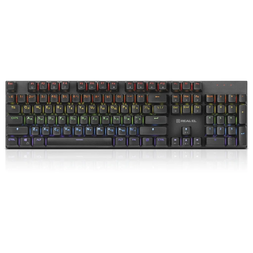 Клавіатура REAL-EL M 13 Grey, EL123100045 UA