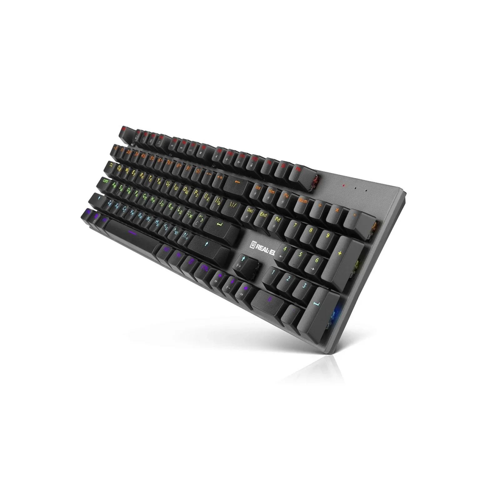 Клавіатура REAL-EL M 13 Grey, EL123100045 UA