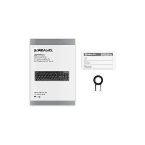 Клавіатура REAL-EL M 13 Grey, EL123100045 UA