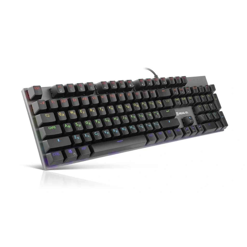 Клавіатура REAL-EL M 13 Grey, EL123100045 UA