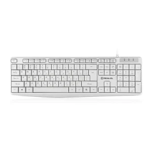 Клавіатура REAL-EL RK-513 White, EL123100047 UA