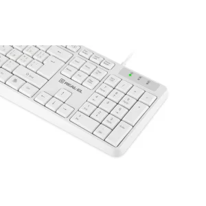 Клавіатура REAL-EL RK-513 White, EL123100047 UA