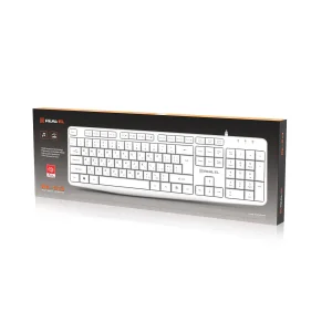 Клавіатура REAL-EL RK-513 White, EL123100047 UA