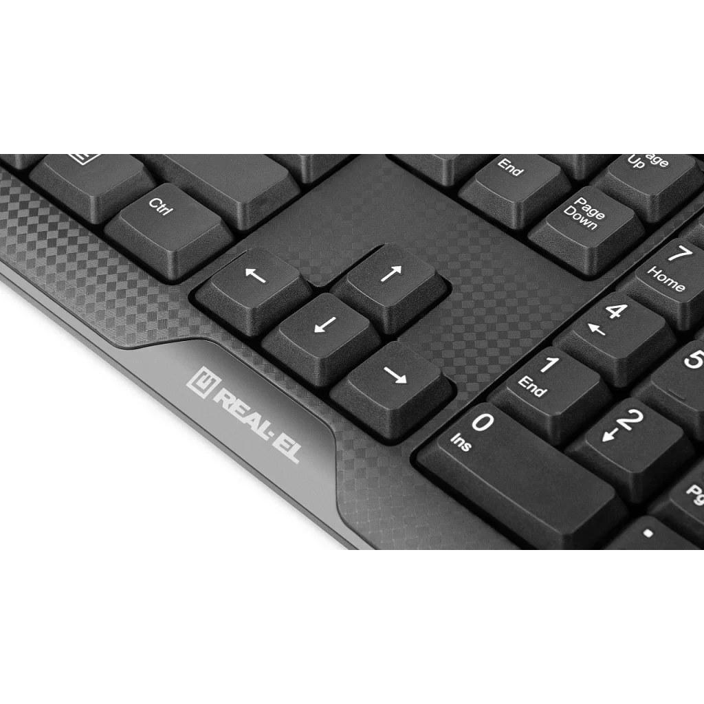 Клавіатура REAL-EL Standard 500 Black USB, EL123100010 UA