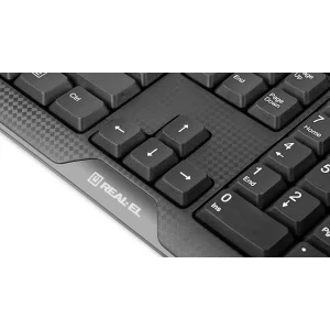 Клавіатура REAL-EL Standard 500 Black USB, EL123100010 UA