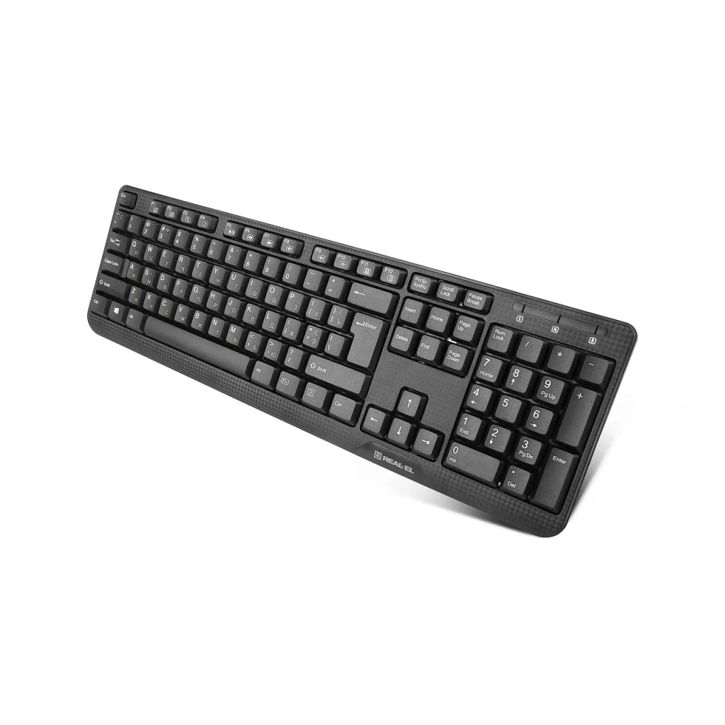 Клавіатура REAL-EL Standard 500 Black USB, EL123100010 UA