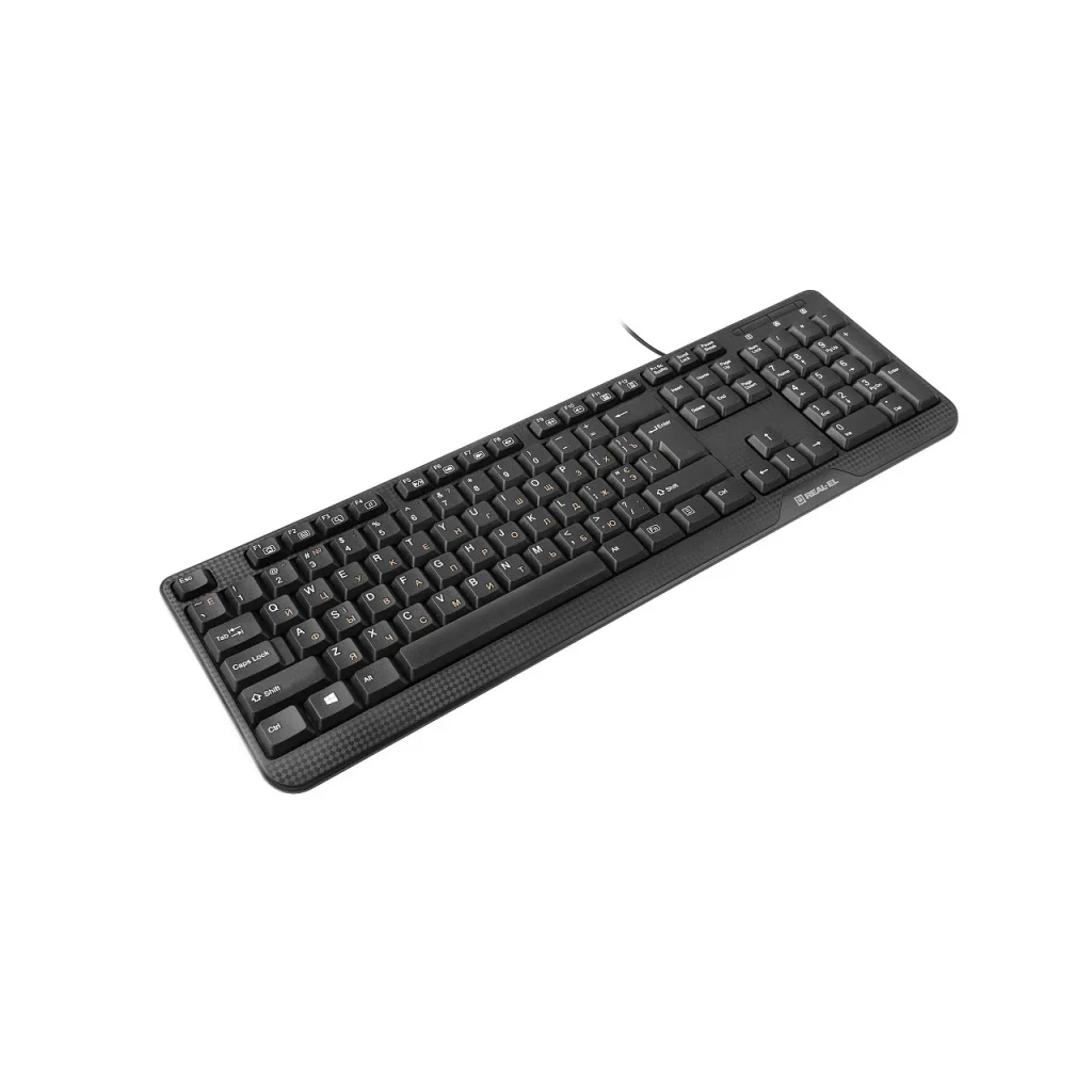 Клавіатура REAL-EL Standard 500 Black USB, EL123100010 UA