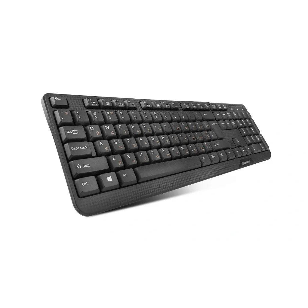Клавіатура REAL-EL Standard 500 Black USB, EL123100010 UA