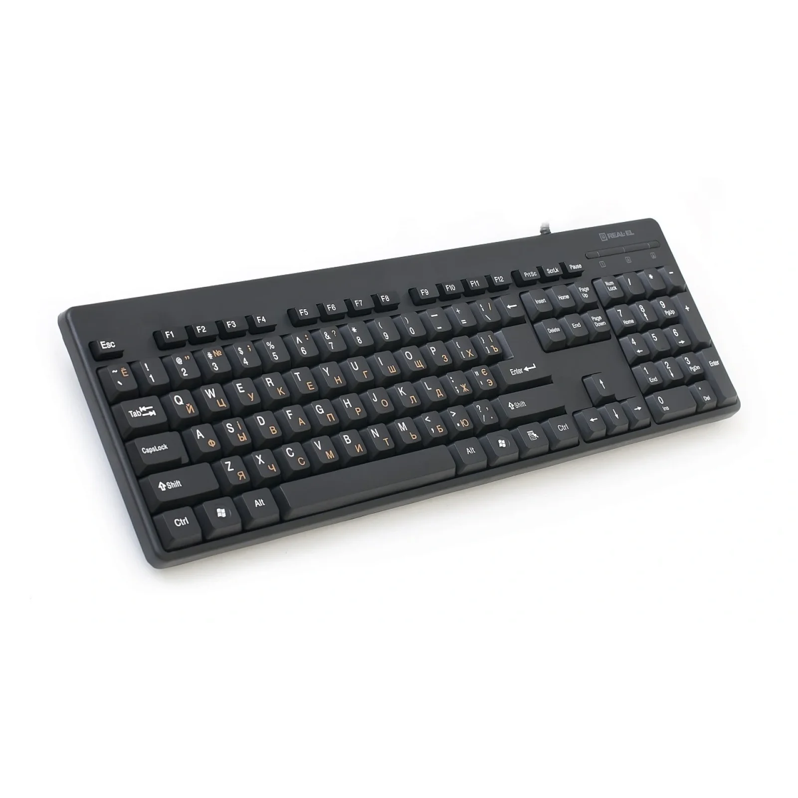 Клавіатура REAL-EL Standard 502 USB Black USB, EL123100023 UA