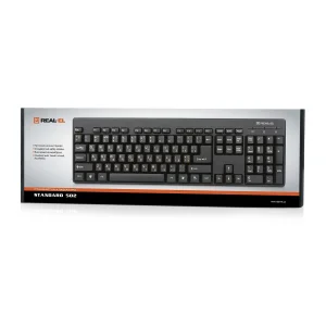 Клавиатура REAL-EL Standard 502 USB Black USB, EL123100023 UA