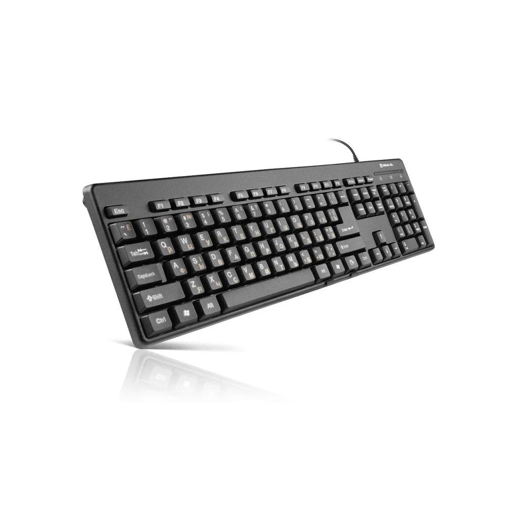 Клавиатура REAL-EL Standard 502 USB Black USB, EL123100023 UA