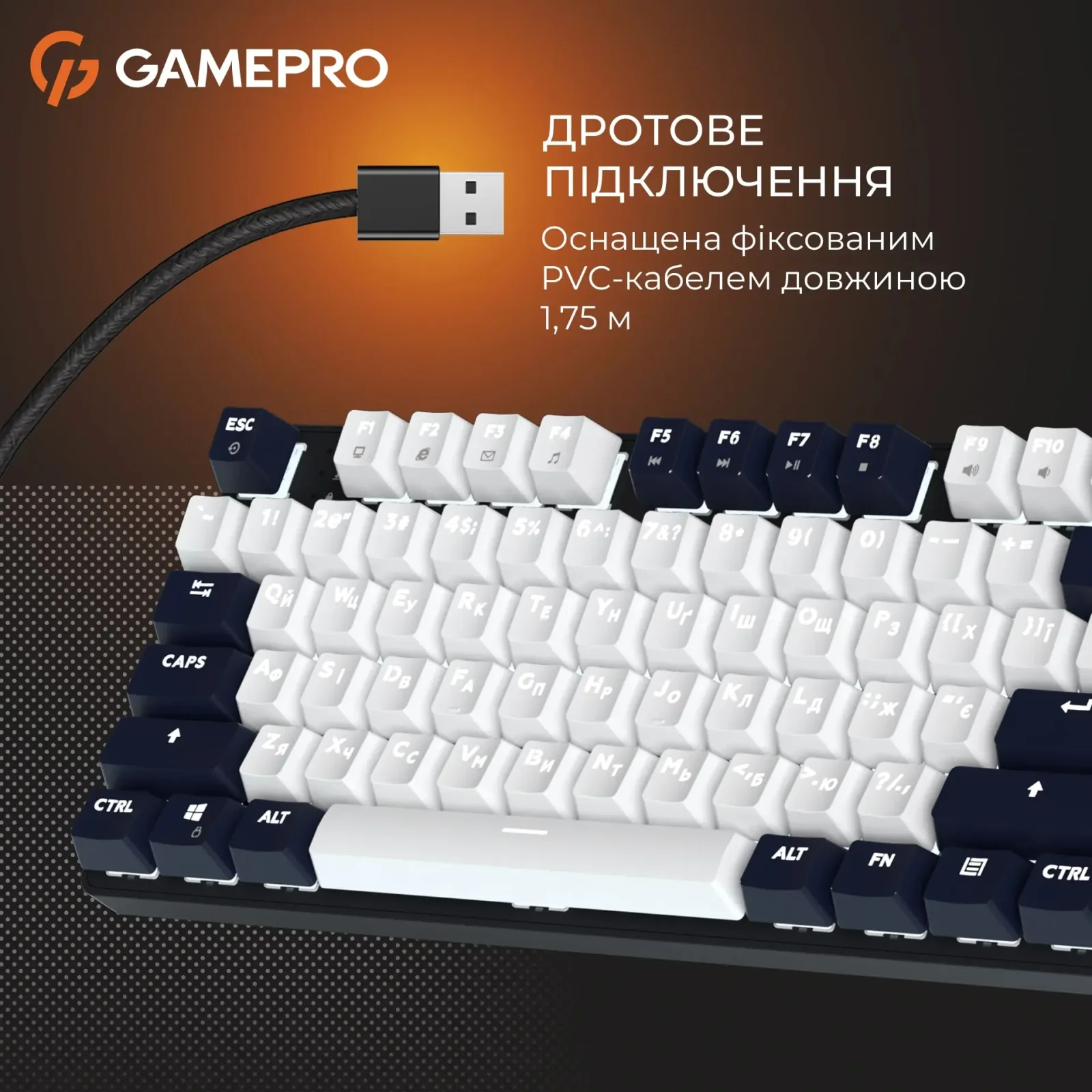 Клавіатура GamePro Genesis Metallic Black MK110B UA