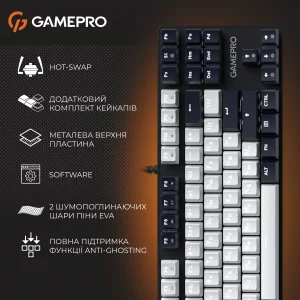 Клавіатура GamePro Genesis Metallic Black MK110B UA