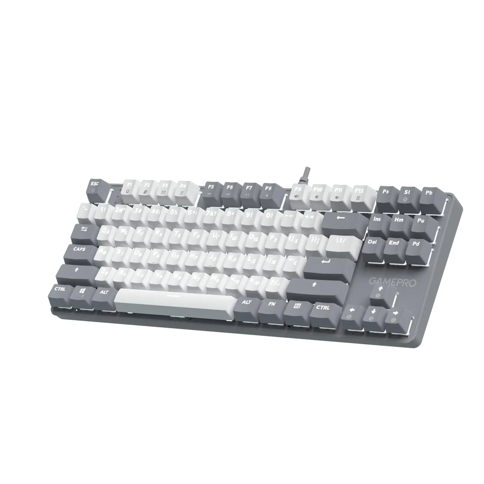 Клавіатура GamePro Genesis Metallic MK110G Outemu Red Swithes USB Gray UA