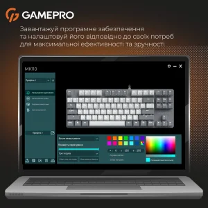 Клавіатура GamePro Genesis Metallic MK110G Outemu Red Swithes USB Gray UA