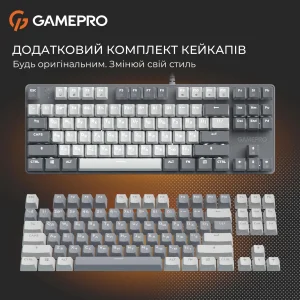 Клавіатура GamePro Genesis Metallic MK110G Outemu Red Swithes USB Gray UA