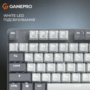 Клавіатура GamePro Genesis Metallic MK110G Outemu Red Swithes USB Gray UA