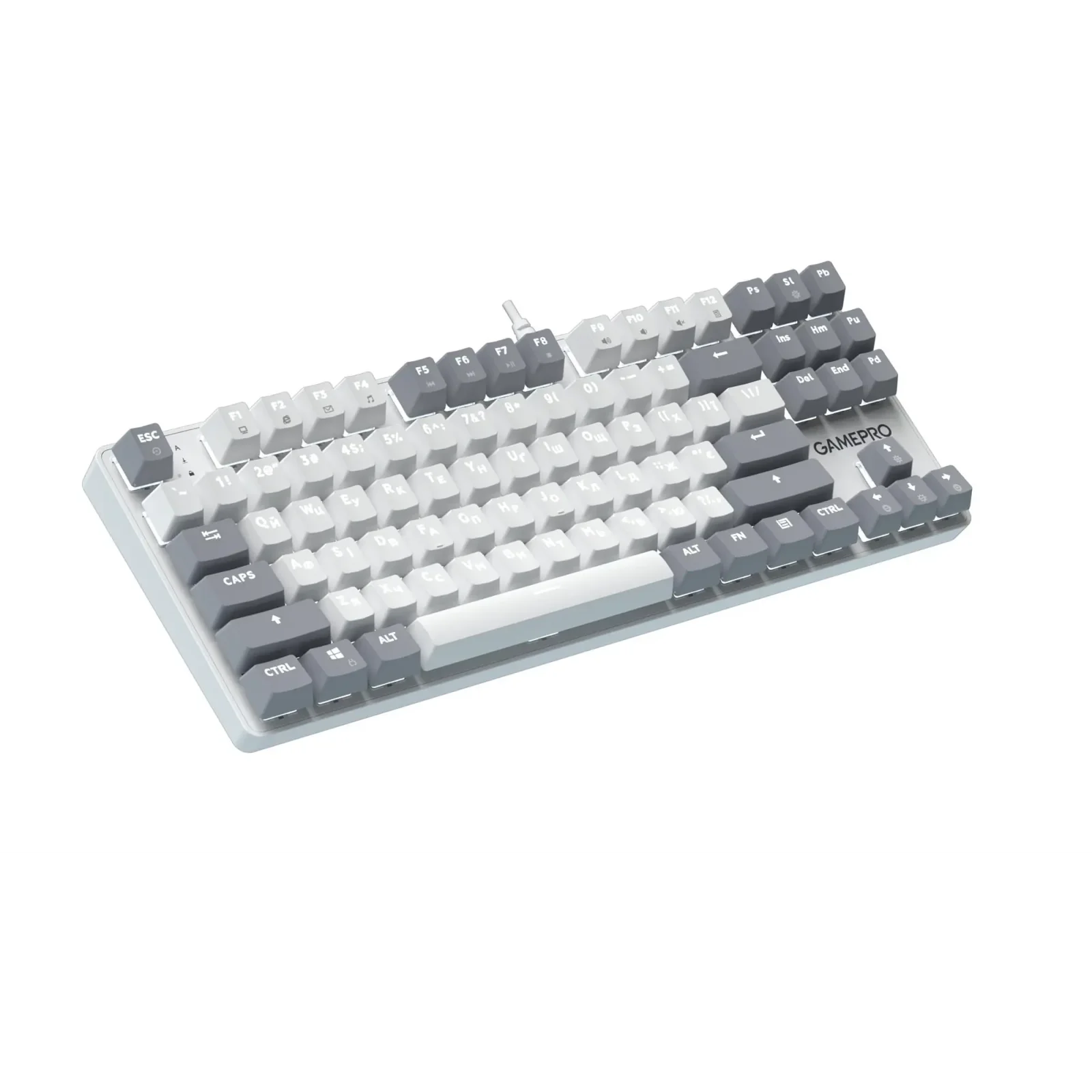 Клавіатура GamePro Genesis Metallic MK110W Outemu Red Swithes USB White UA