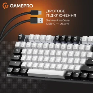 Клавіатура GamePro Genesis Joker MK124G Outemu Red Swithes USB Gray UA