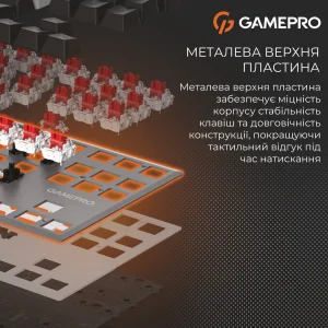 Клавіатура GamePro Genesis Joker MK124G Outemu Red Swithes USB Gray UA