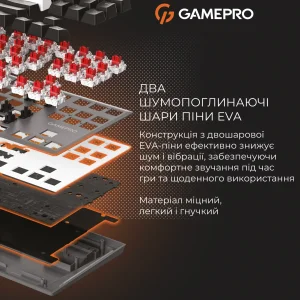 Клавіатура GamePro Genesis Joker MK124G Outemu Red Swithes USB Gray UA