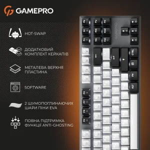 Клавіатура GamePro Genesis Joker MK124G Outemu Red Swithes USB Gray UA