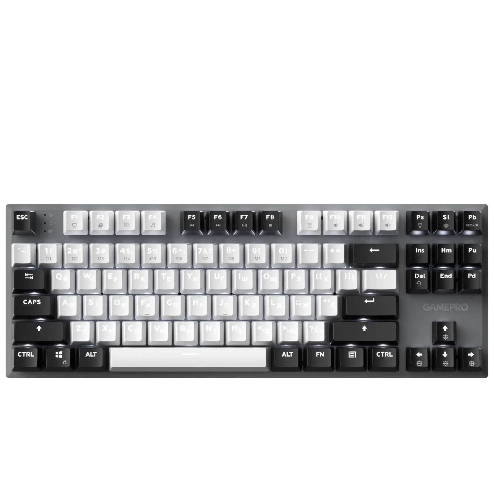 Клавіатура GamePro Genesis Joker MK124G Outemu Red Swithes USB Gray UA